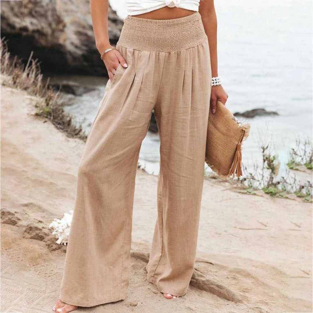 Charly | Women's High Waisted Wide Leg Pants