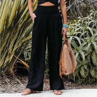 Sisica | Airy Elastic Waist Wide Leg Pants