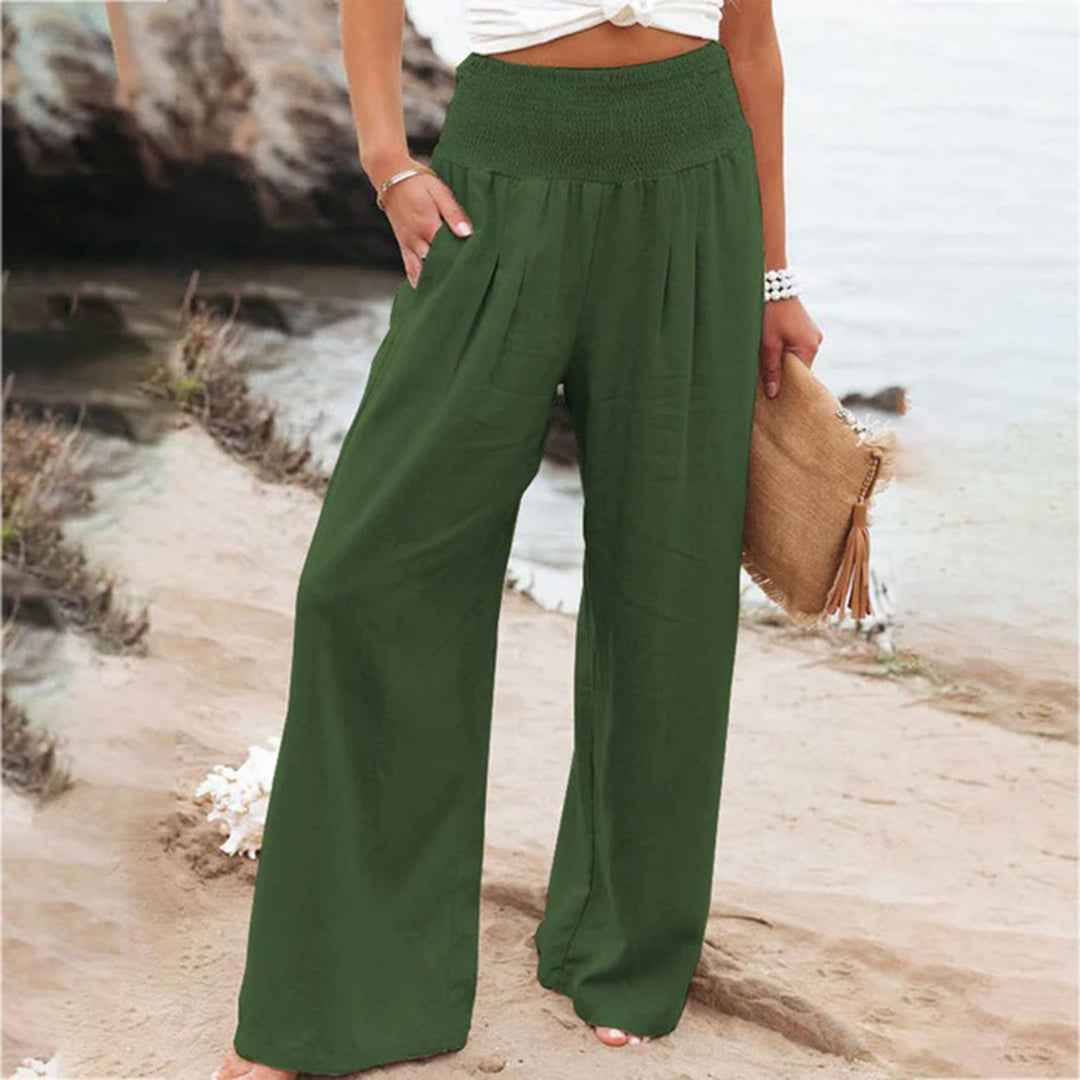 Charly | Women's High Waisted Wide Leg Pants