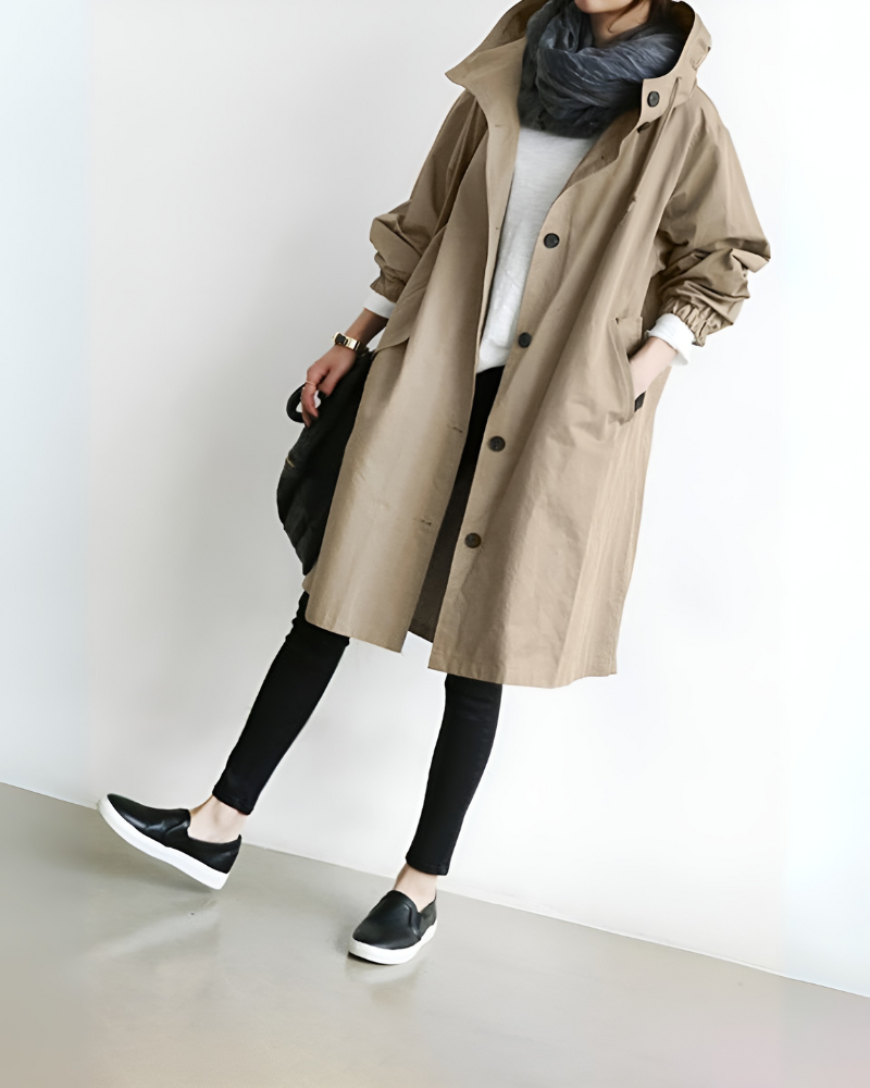 Charly | Women's Hooded Trench Coat