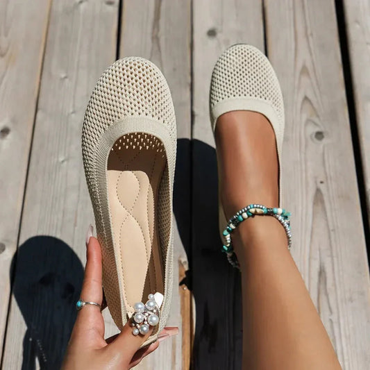 Charly | Women's Knit Slip-On Flats