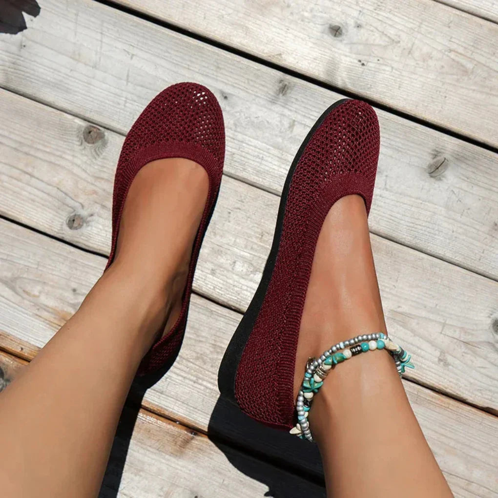 Charly | Women's Knit Slip-On Flats