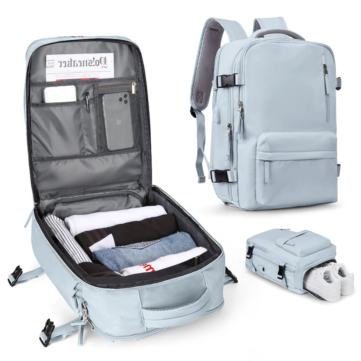 Charly | Women's Large Travel Backpack – Waterproof Hiking Backpack | Anti-Theft