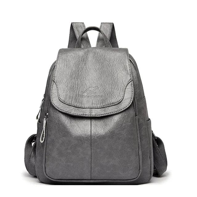 Charly | Women's Leather Flap Backpack with Structured Design