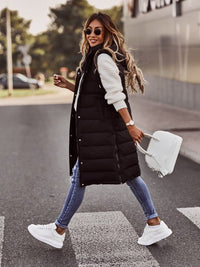 Sisica | Quilted Long Bodywarmer Vest