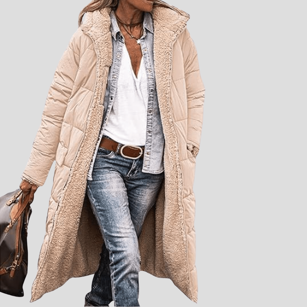 Charly | Women's Long Hooded Reversible Winter Coat