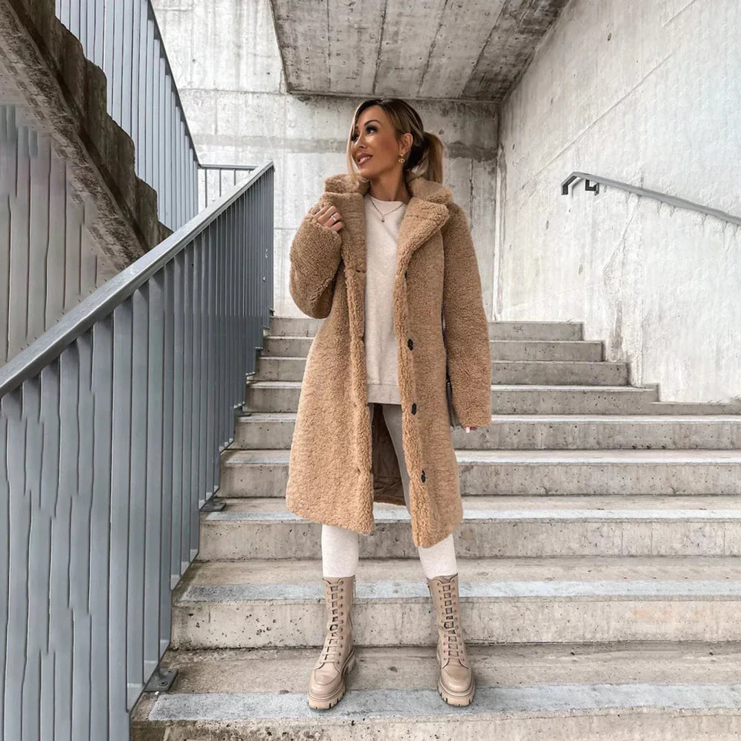 Charly | Women's Long Teddy Coat