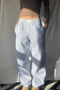 Relaxed Pinstripe Lounge Pants