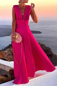 Sisica | Geometric Print Flowy Maxi Dress