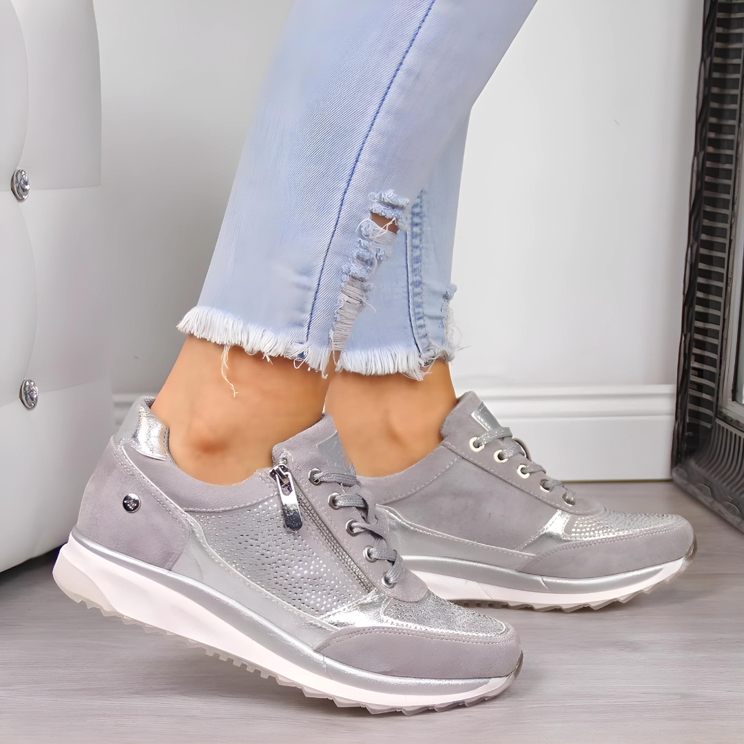 Charly | Women's Orthopedic Sneakers with Zipper Detail