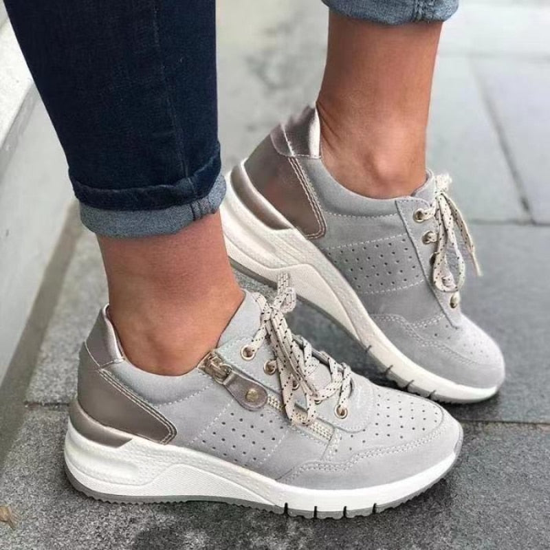 Charly | Women's Orthopedic Sneakers with Zipper Detail