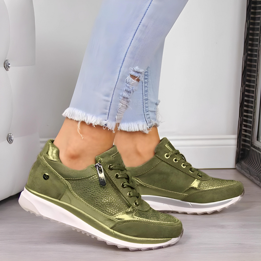 Charly | Women's Orthopedic Sneakers with Zipper Detail