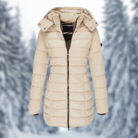 Women's Insulated Hooded Winter Parka - Mid-Length