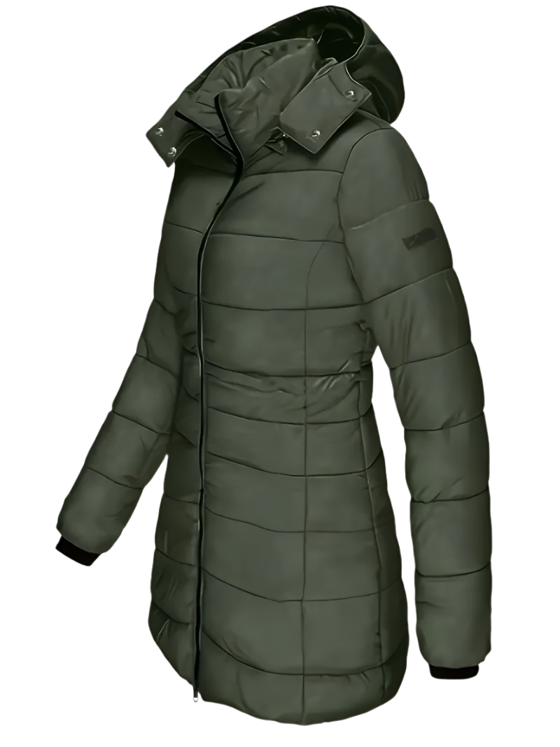 Charly | Women's Padded Mid-Length Winter Coat with Hood