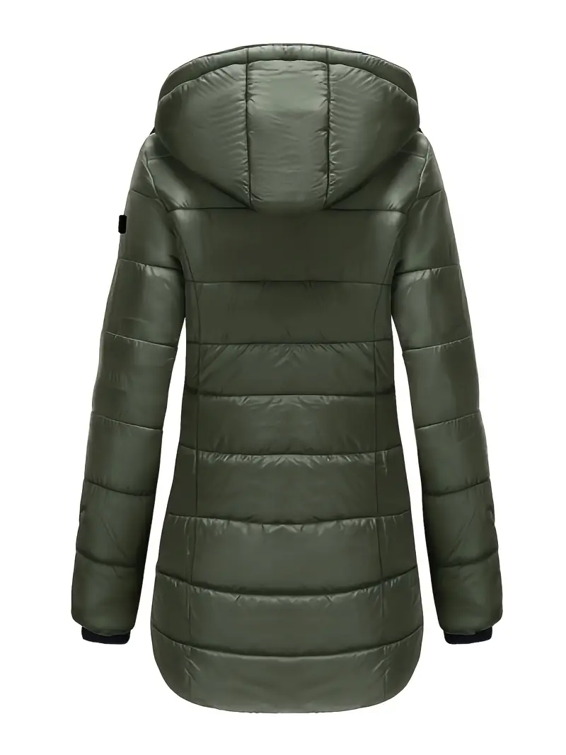 Charly | Women's Padded Mid-Length Winter Coat with Hood
