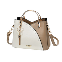 Sisica | Women's Patchwork Tote Bag with Tassel Charm