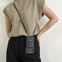 Sisica | Women's Phone Case With Card Holder & Lanyard