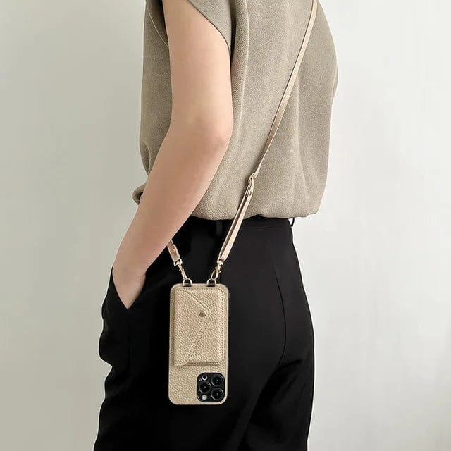 Charly | Women's Phone Case With Card Holder & Lanyard