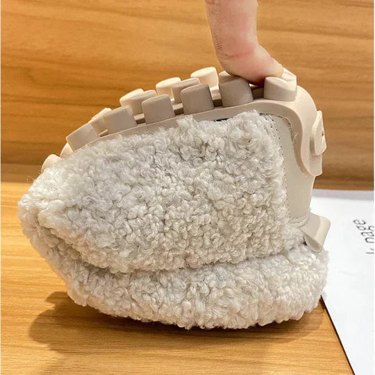 Charly | Women's Plush Loafer Slippers with Fold-Over Detail