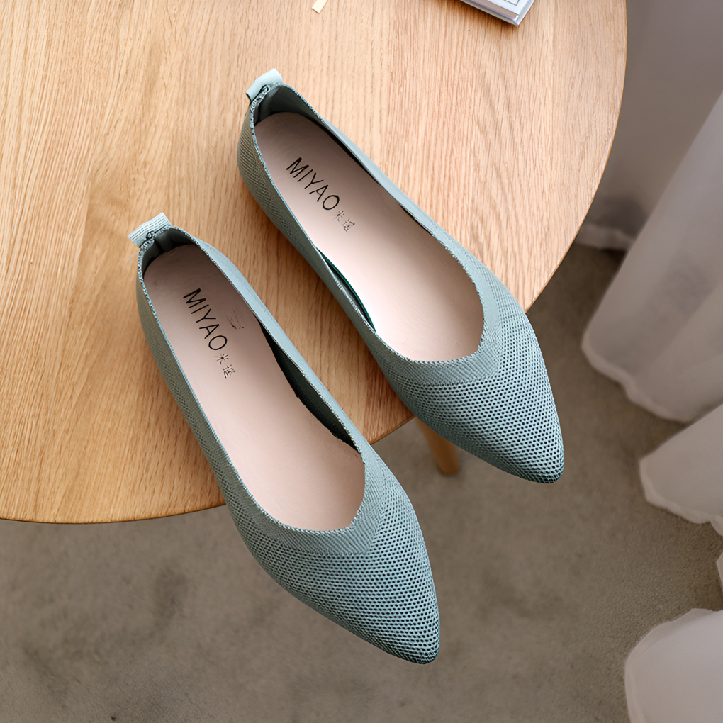Charly | Women's Pointed Toe Knit Flats