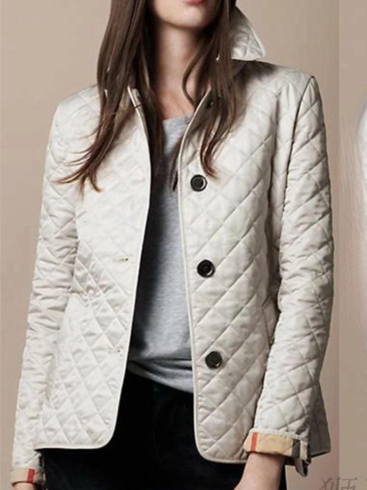 Charly | Women's Quilted Jacket with Snap Button Front
