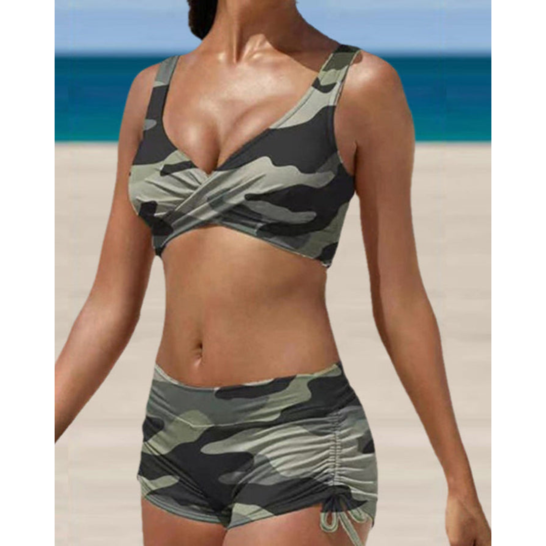 Charly | Women's Ruched Shorts Bikini Set