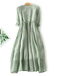 Sisica | Women's Airy Ruffled Midi Dress