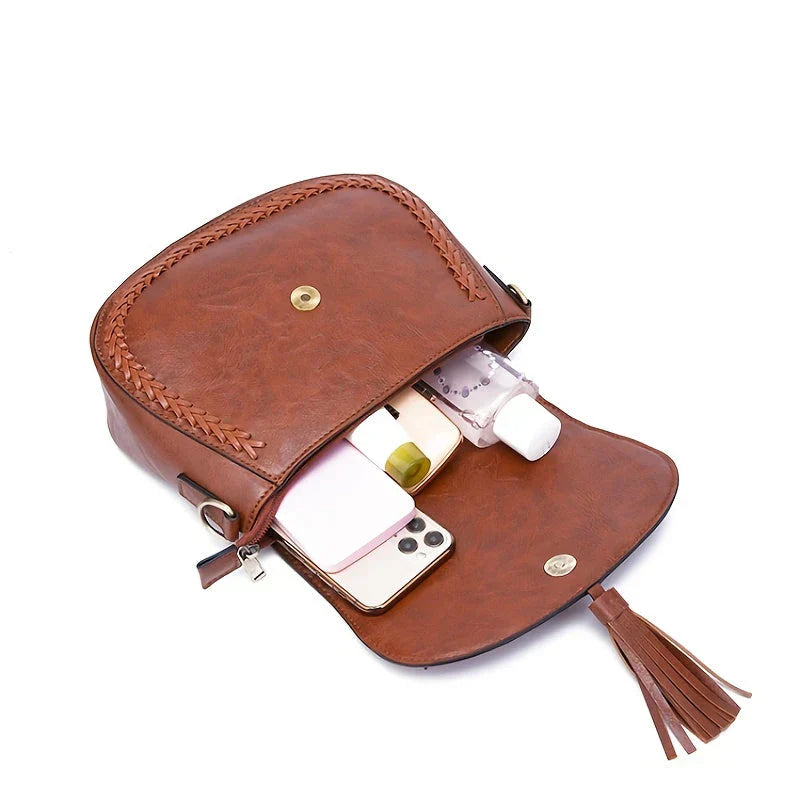 Charly | Women's Saddle Bag with Tassel Detail