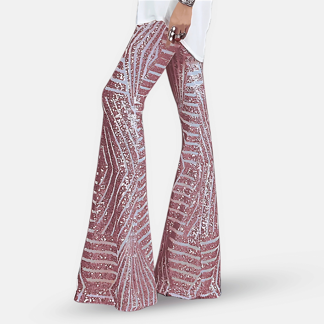 Charly | Women's Sequin Flare Pants
