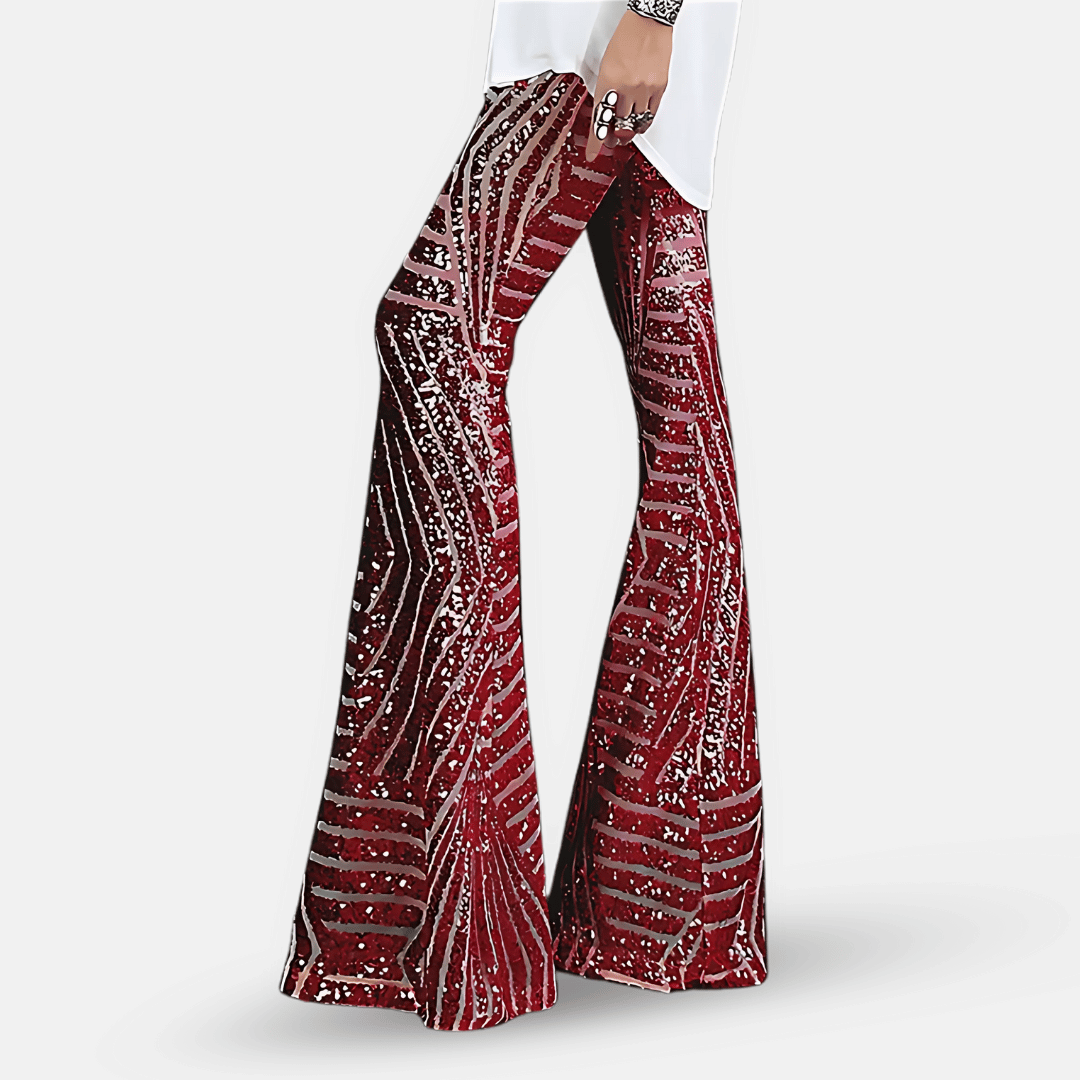 Charly | Women's Sequin Flare Pants