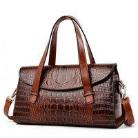 Sisica | Women's Shoulder Bag with Crocodile Embossing