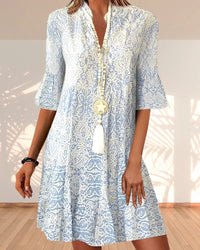 Sisica | Boho Tiered Midi Dress