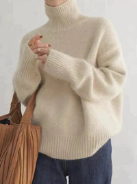 Women's Cozy Cashmere Mock Neck Sweater