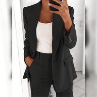Women's Two-Piece Tailored Suit Ensemble