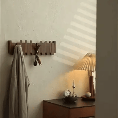 Charly | Wooden Coat Rack with Piano Key Design