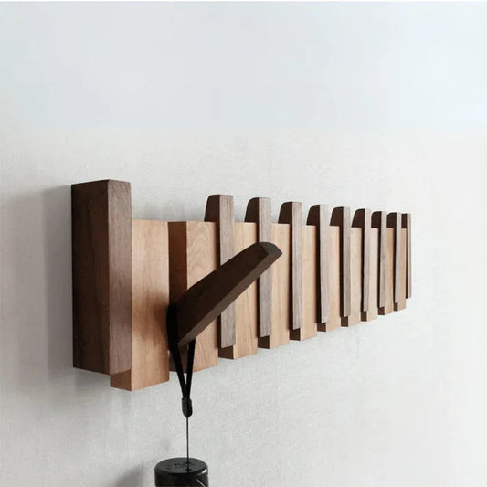 Charly | Wooden Wall Hook Rack Piano Design