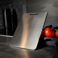 CHEFCORE - Rustproof & Odor-Neutral Stainless Steel Cutting Surface
