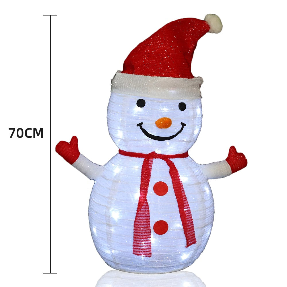 Collapsible Snowman with Timer - Height 70 cm