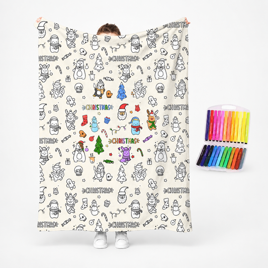 Color-Your-Own Kids Duvet Cover Set