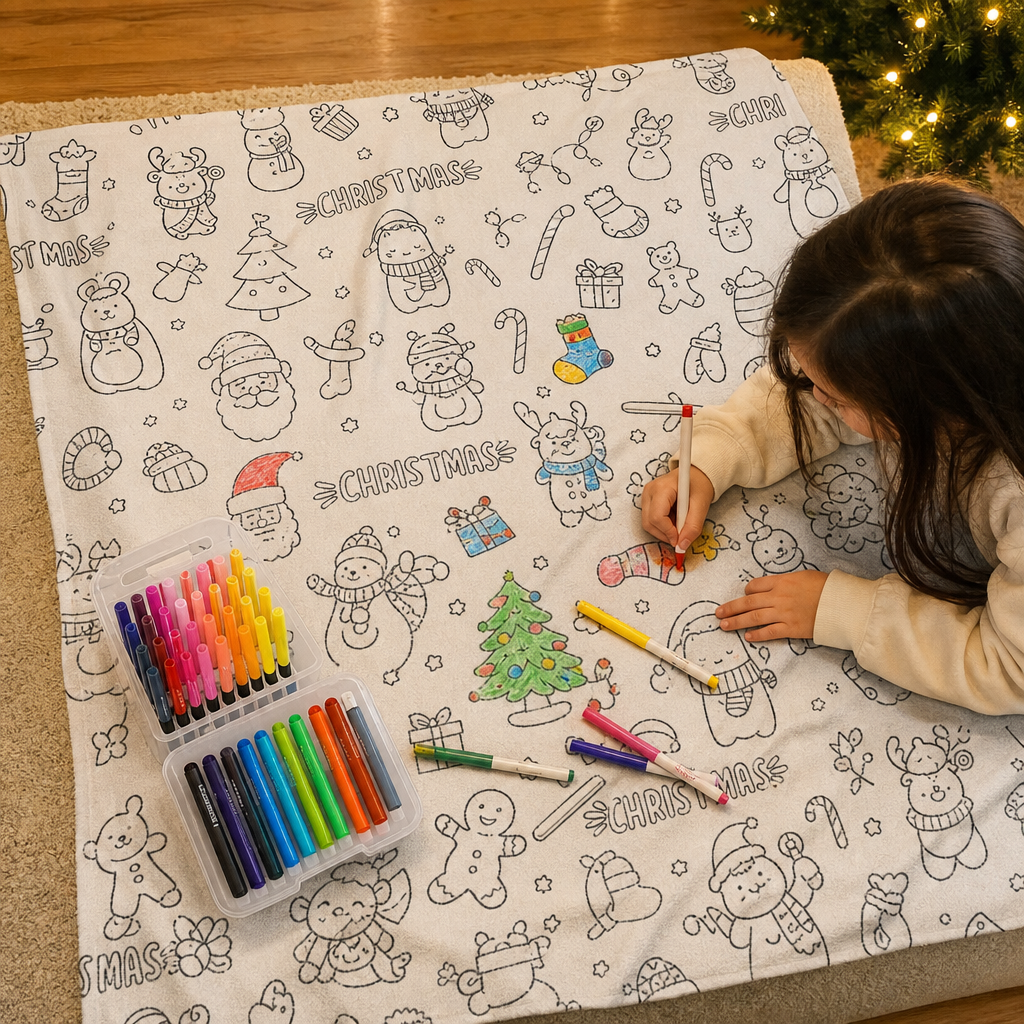 Color-Your-Own Kids Duvet Cover Set