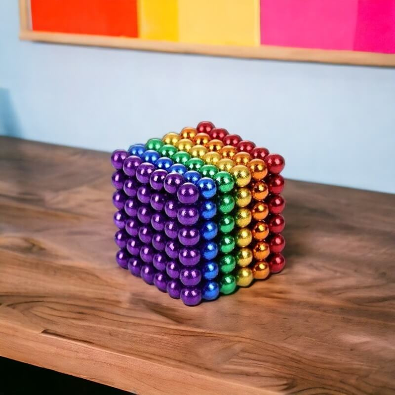 Colored Magnetic Balls in Sets