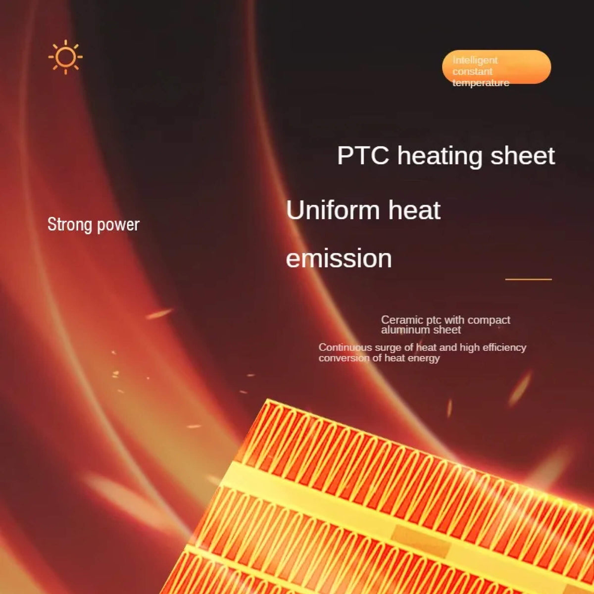 Compact Portable Energy-Saving Electric Space Heater