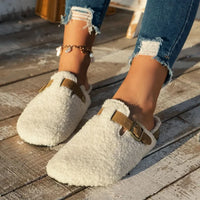 CONTRORTLUXE Cozy Sheepskin Mules for Warm Feet