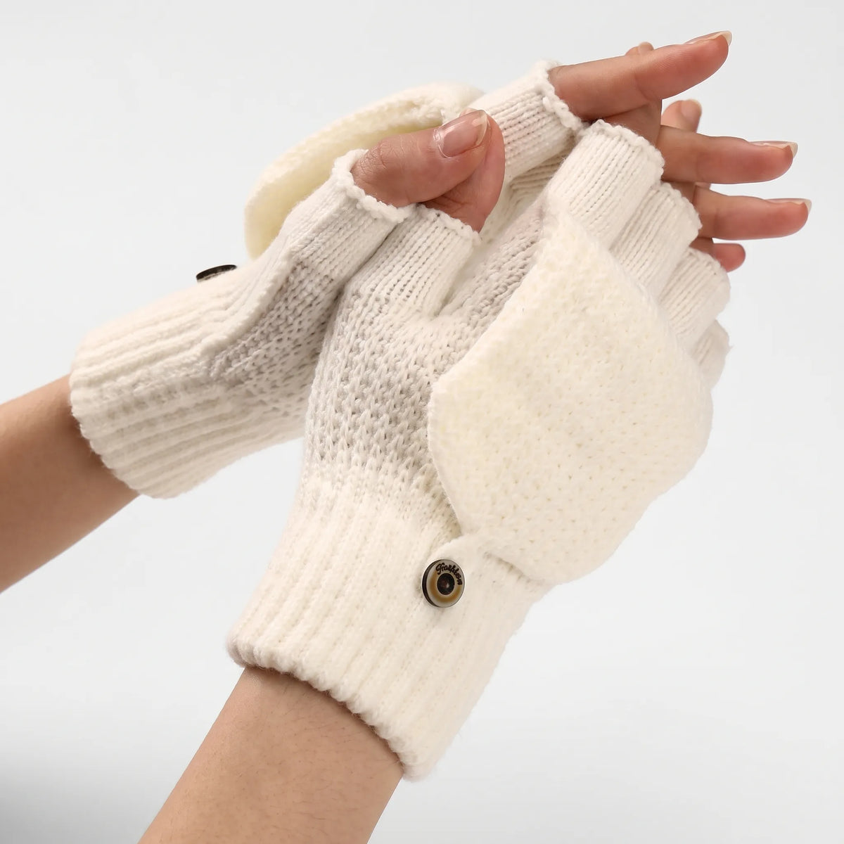 Convertible Knit Winter Mittens