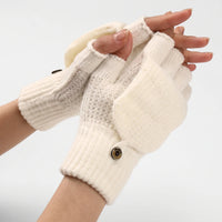 Convertible Knit Winter Mittens