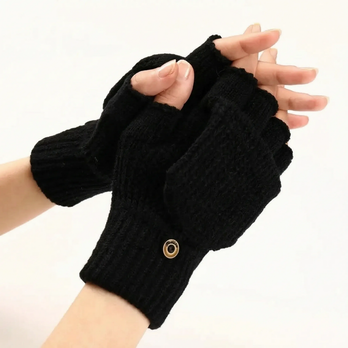 Convertible Knit Winter Mittens