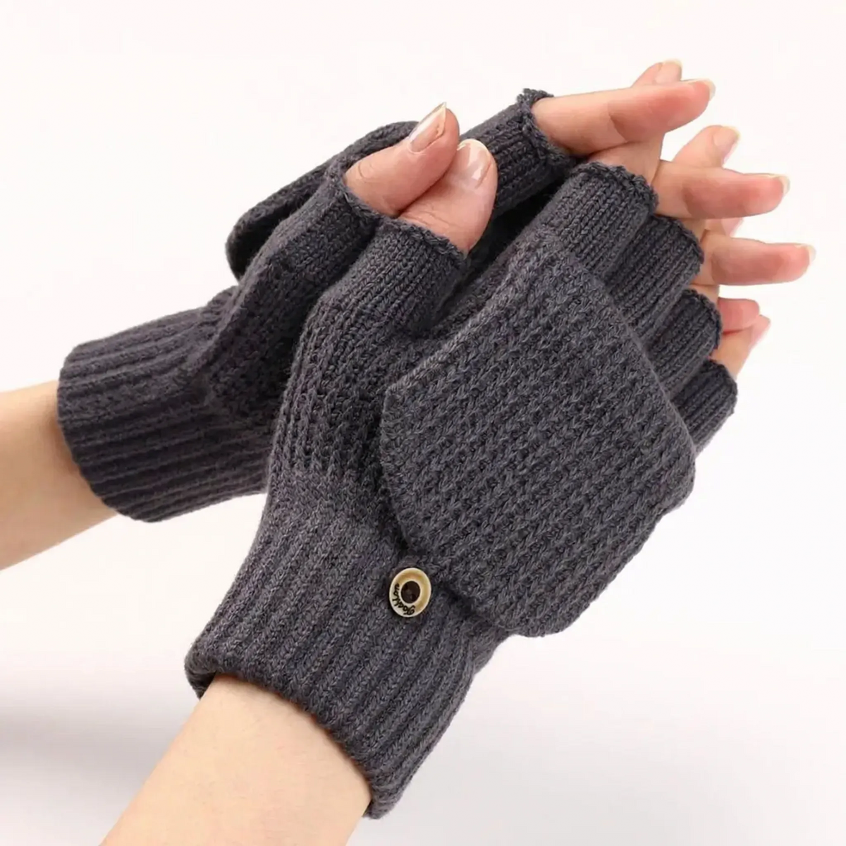 Convertible Knit Winter Mittens