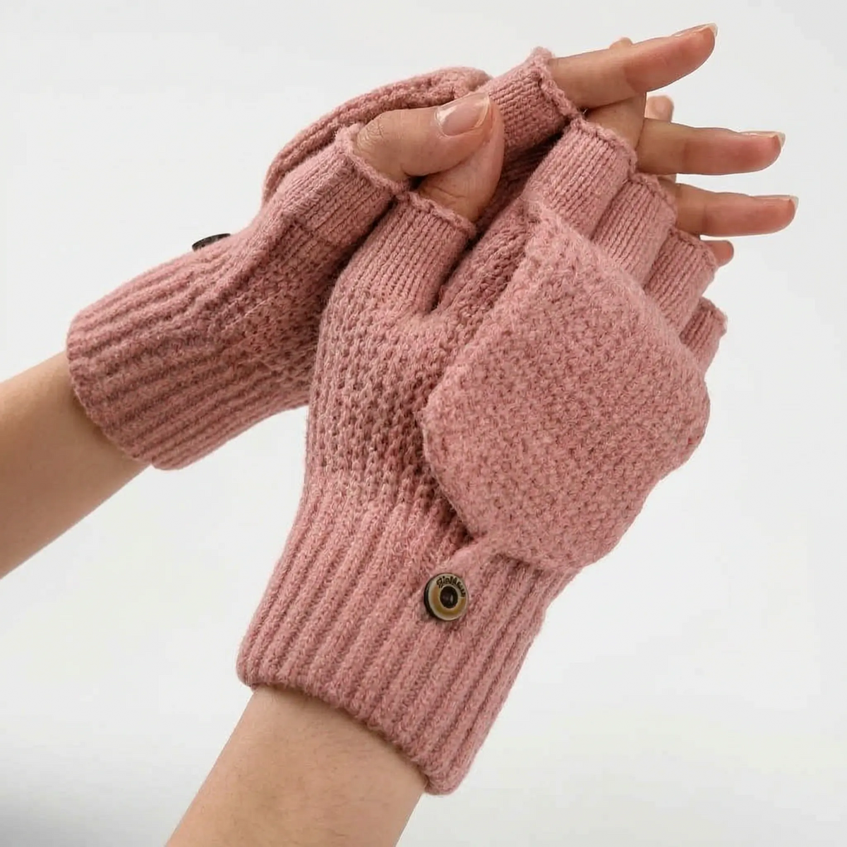 Convertible Knit Winter Mittens