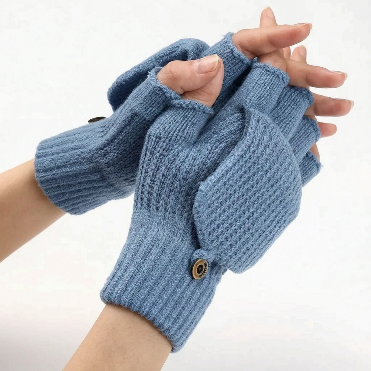 Convertible Knit Winter Mittens