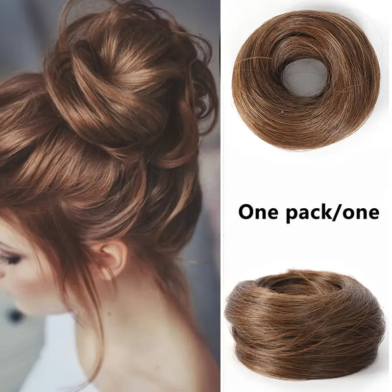 Curly Bun Synthetic Hair Piece for Instant Volume